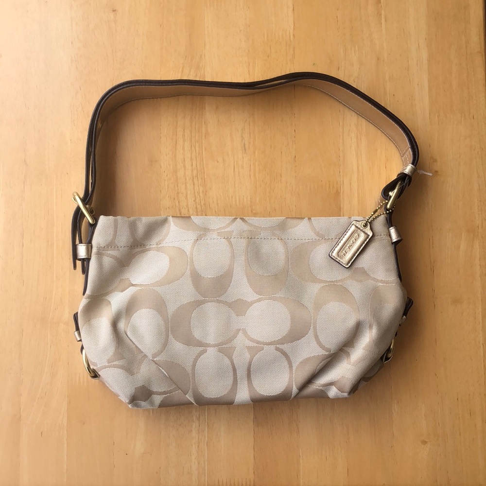 Coach Signature Convertible Jacquard Shoulder Crossbody Bag